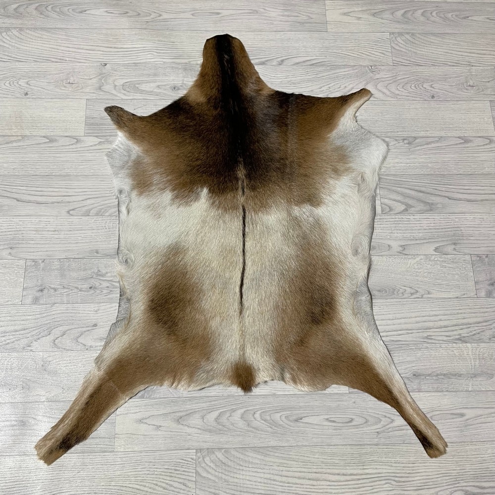 Lederstore Geitenhuid bruin zwart wit 90x65cm