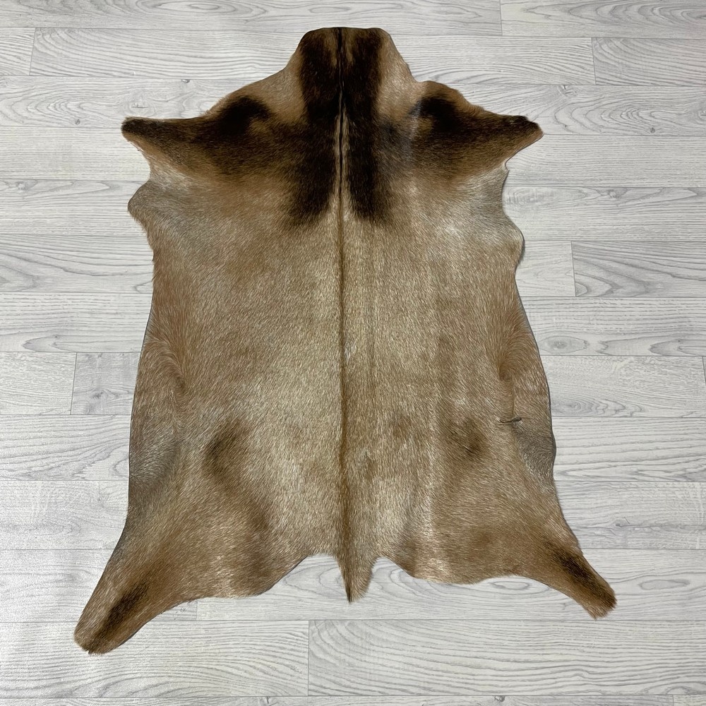 Lederstore Geitenhuid bruin zwart 100x75cm