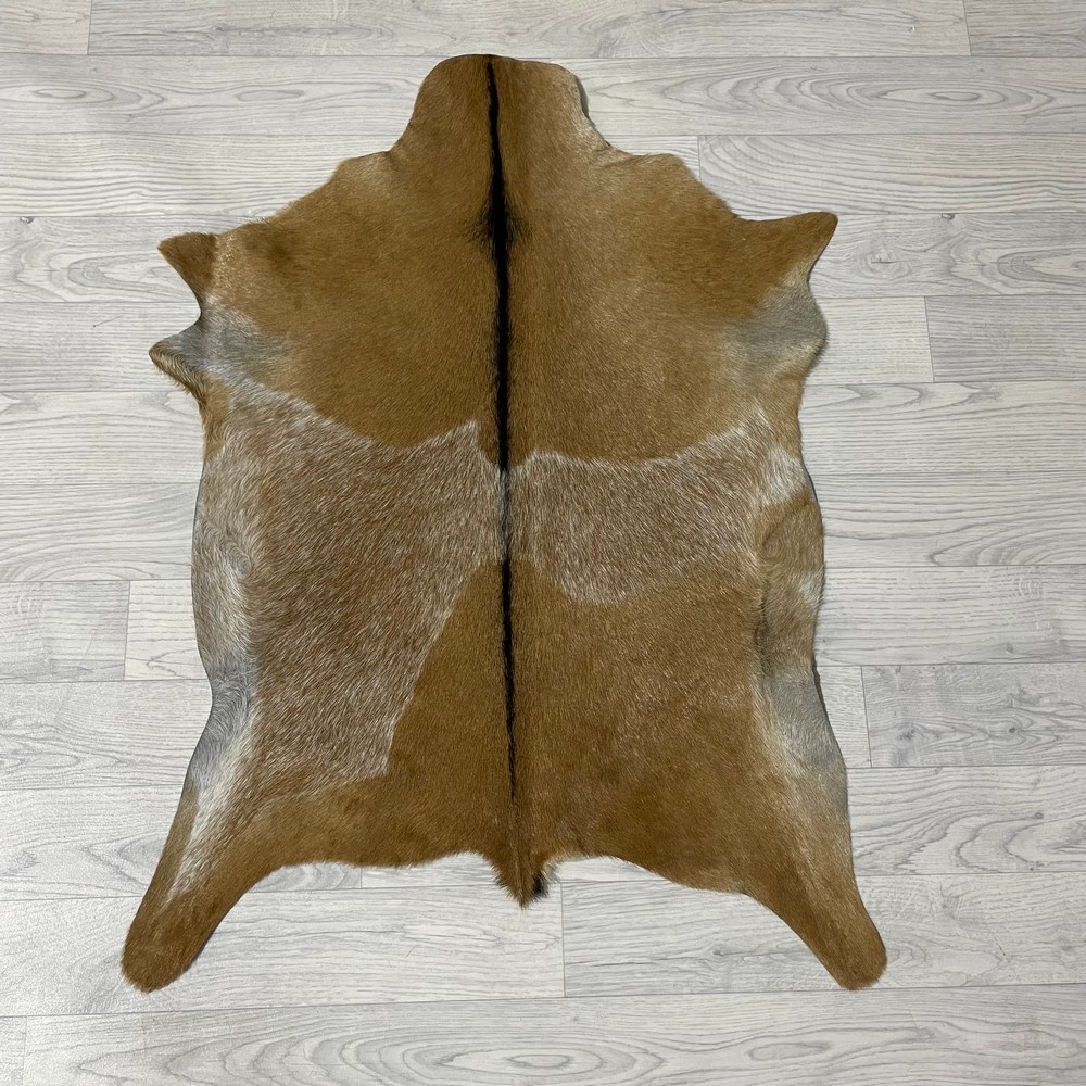 Lederstore Geitenhuid bruin zwart wit 90x70cm