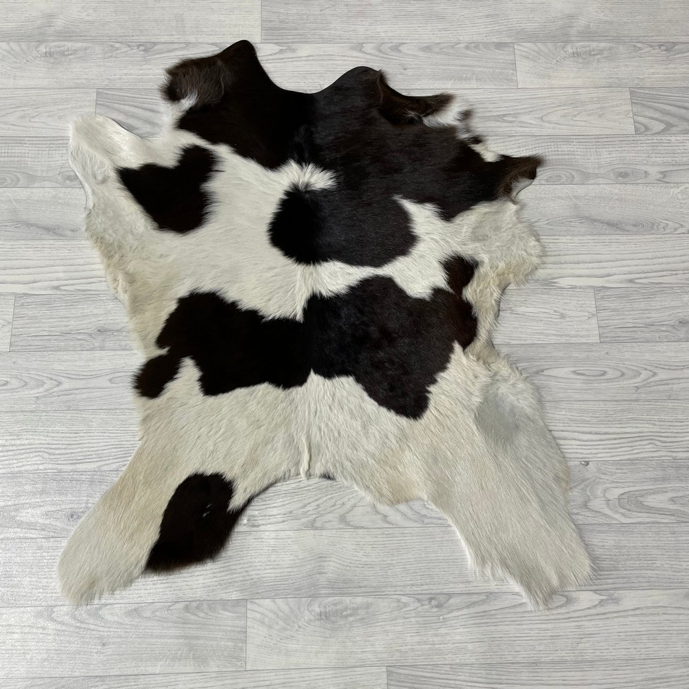Lederstore Kalfshuid bruin creme 100x80cm