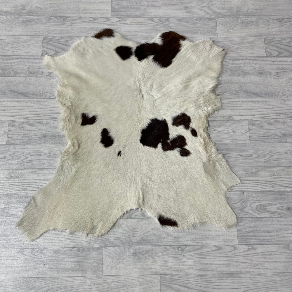 Lederstore Kalfshuid bruin creme 85x85cm