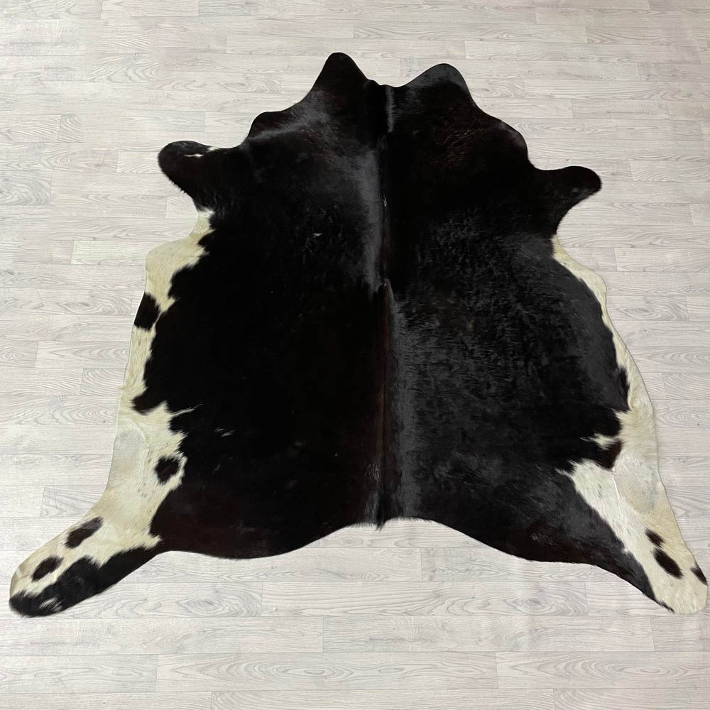 Lederstore Koeienhuid bruin zwart wit 205x215cm