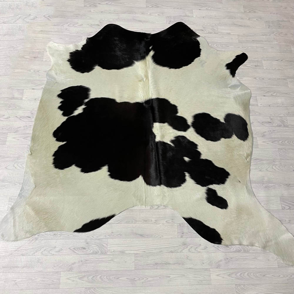 Lederstore Koeienhuid bruin creme 205x210cm