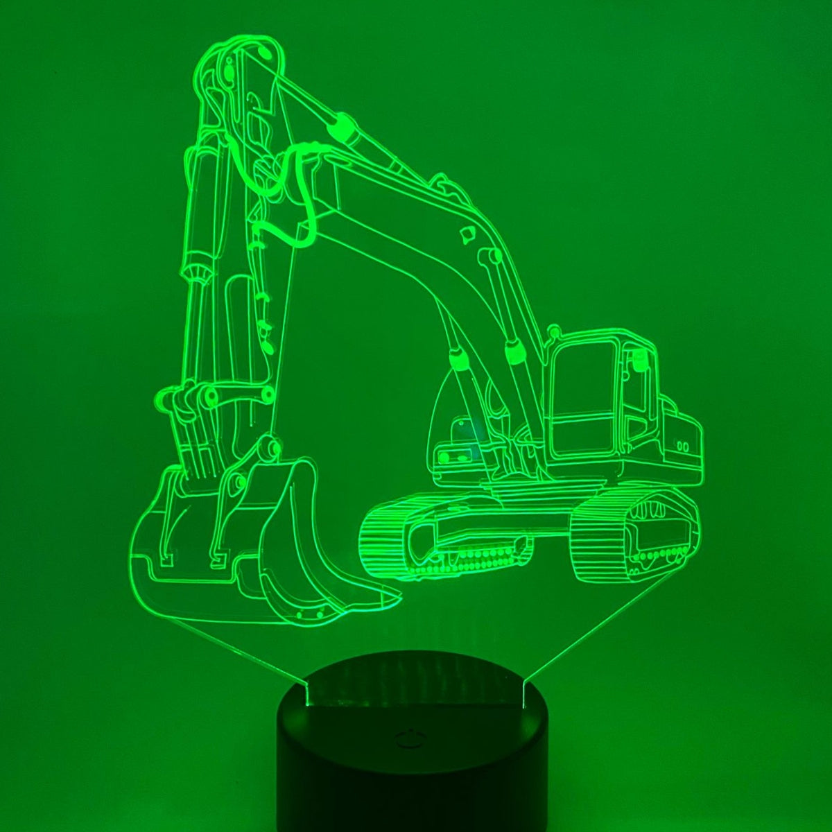 Merkloos 3D LED LAMP - GRAAFMACHINE 1 - Ontwerp-zelf.nl