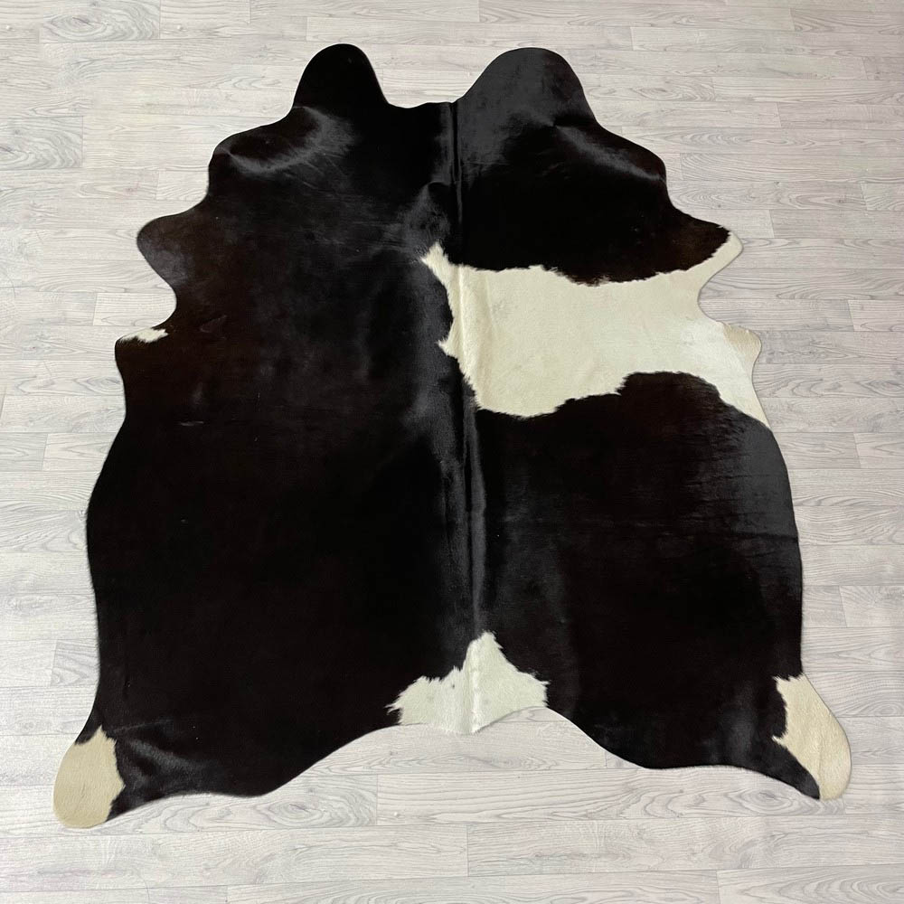 Lederstore Koeienhuid zwart bruin wit 210x170cm