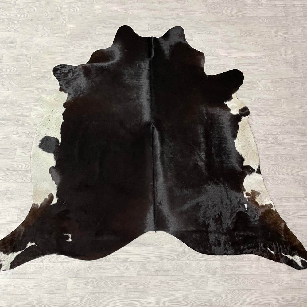 Lederstore Koeienhuid bruin zwart wit 235x235cm