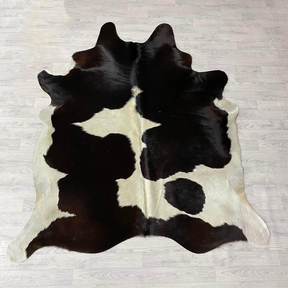 Lederstore Koeienhuid bruin creme 220x190cm