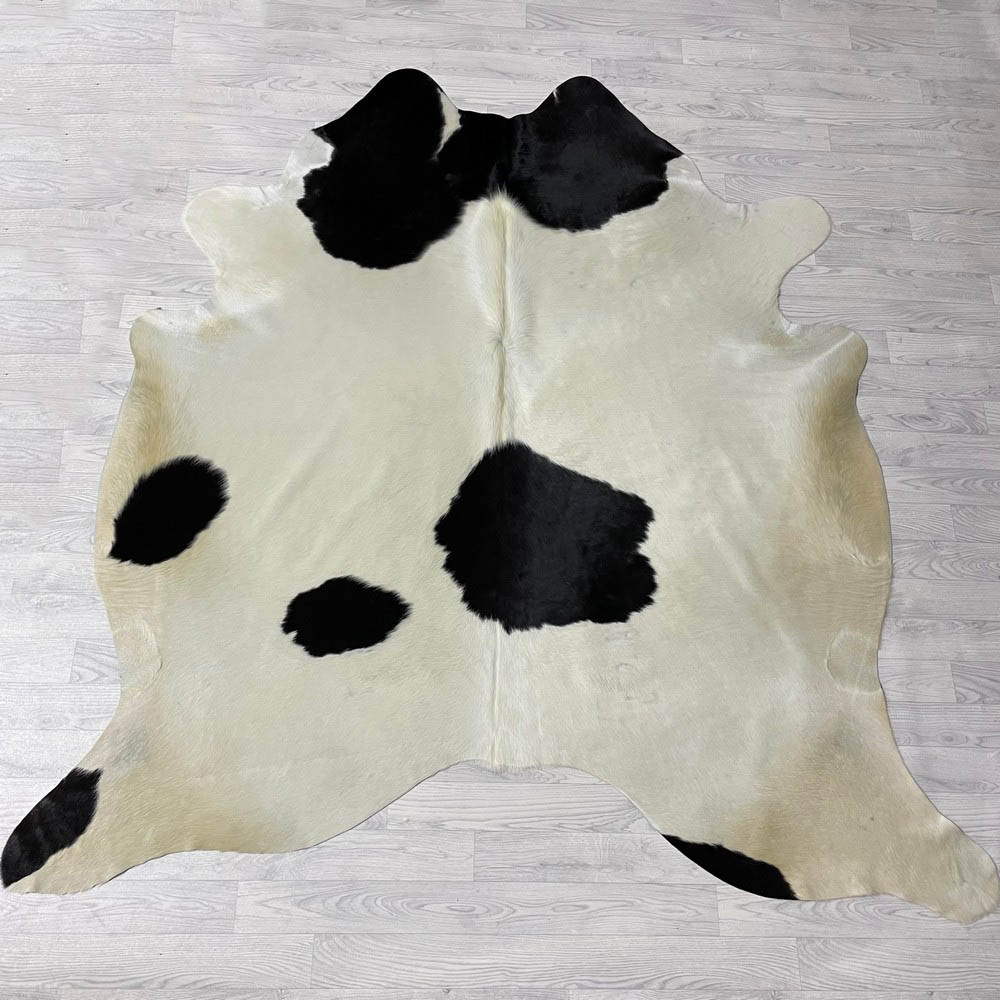 Lederstore Koeienhuid zwart wit 225x210cm
