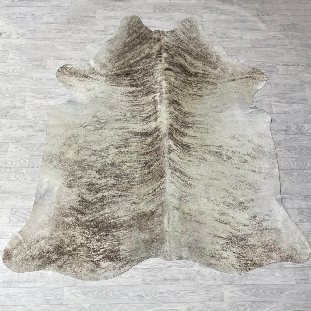 Lederstore Koeienhuid bruin beige creme brindle 230x220cm XL