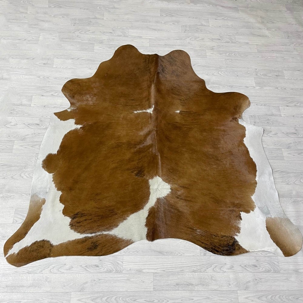 Lederstore Koeienhuid bruin zwart wit 180x190cm S