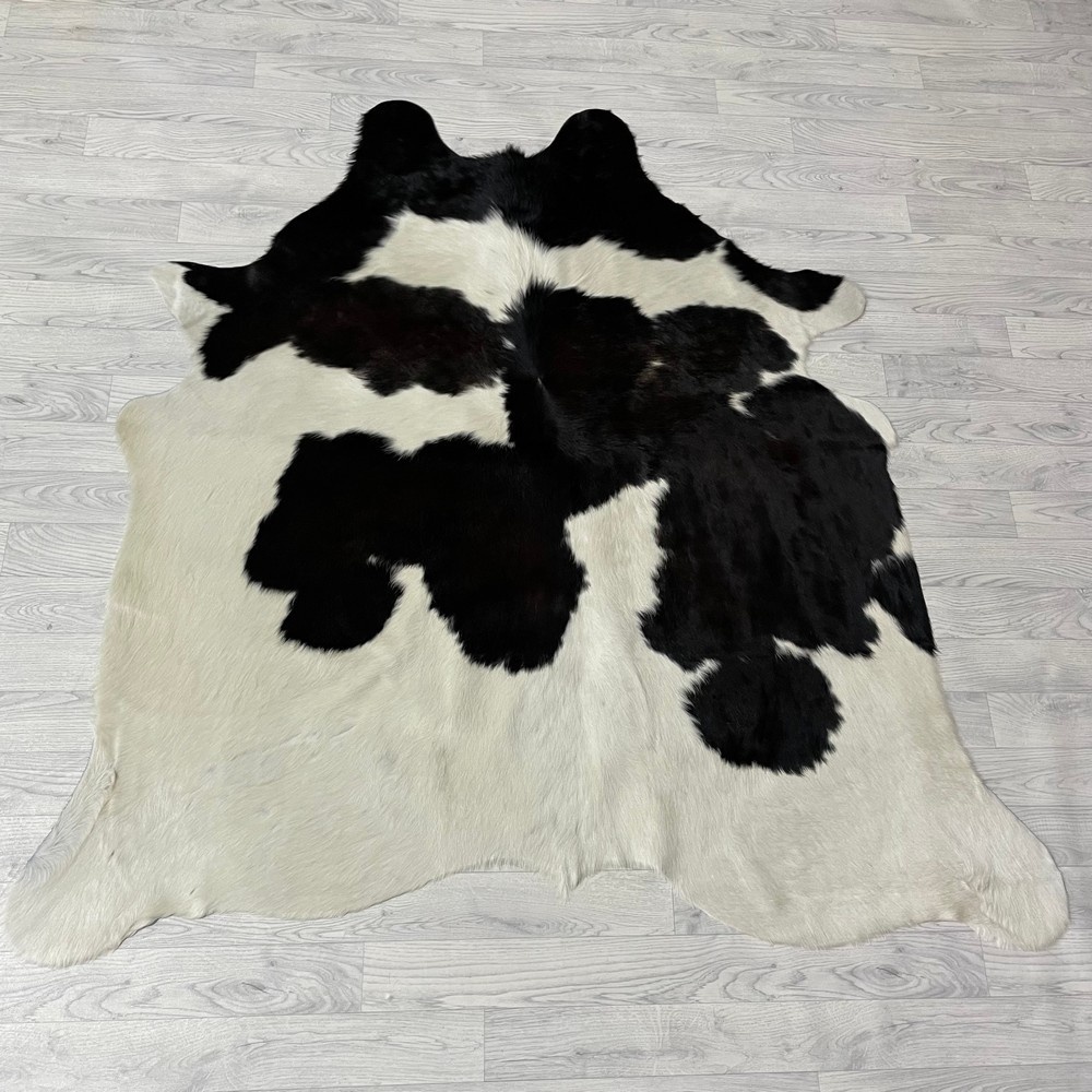 Lederstore Koeienhuid bruin zwart wit 170x170cm S