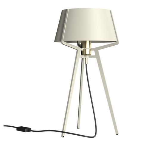 Tonone Bella Tafellamp - Lichtgrijs - Messing