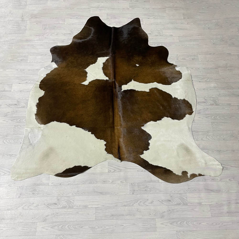 Lederstore Koeienhuid bruin zwart wit 215x195cm M/L