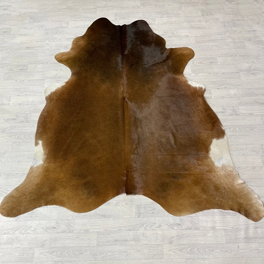 Lederstore Koeienhuid bruin zwart wit 225x215cm M/L