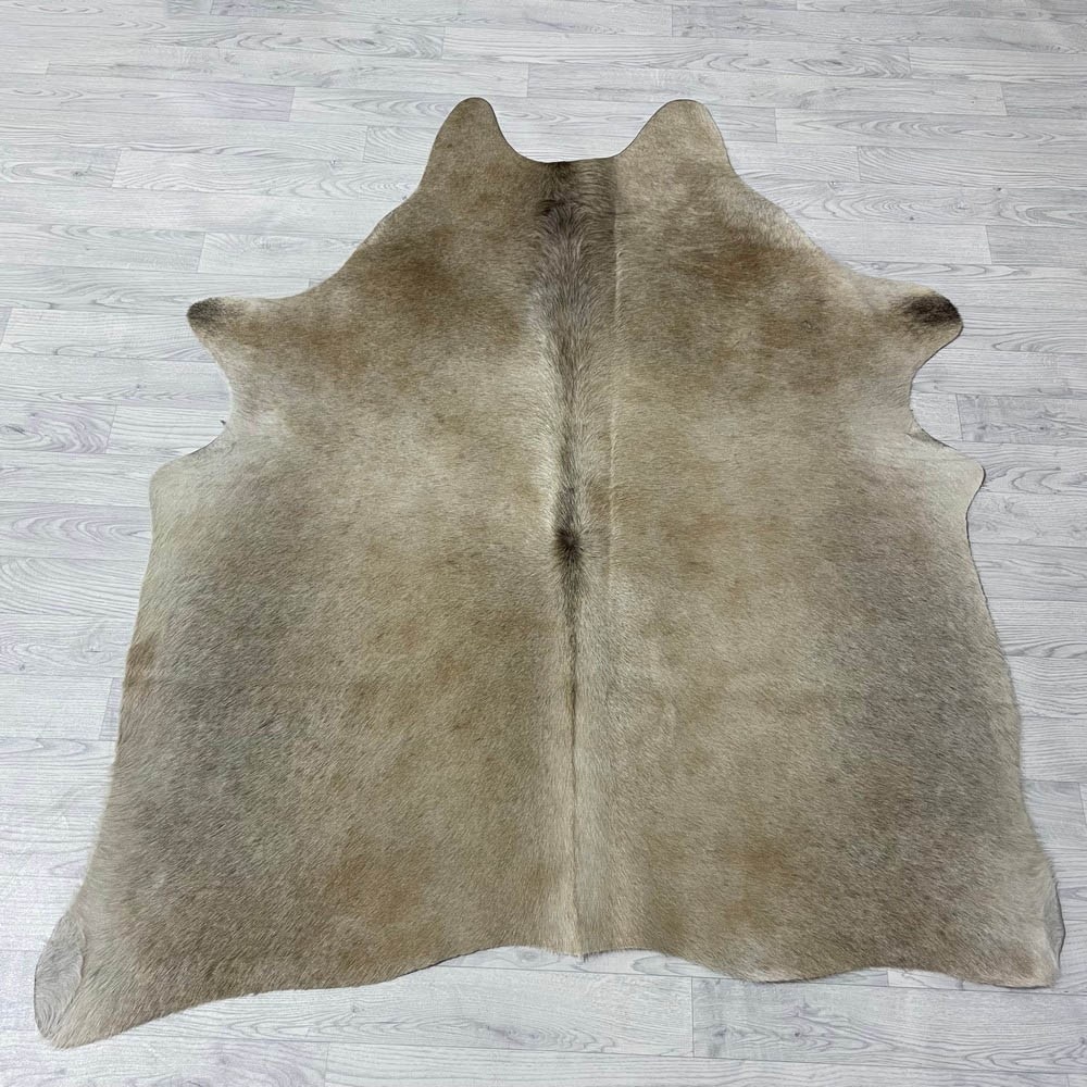 Lederstore Koeienhuid beige bruin zwart 175x145cm S