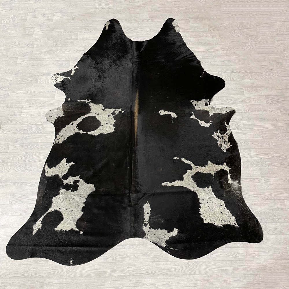 Lederstore Koeienhuid zwart wit bruin 270x220cm XXL