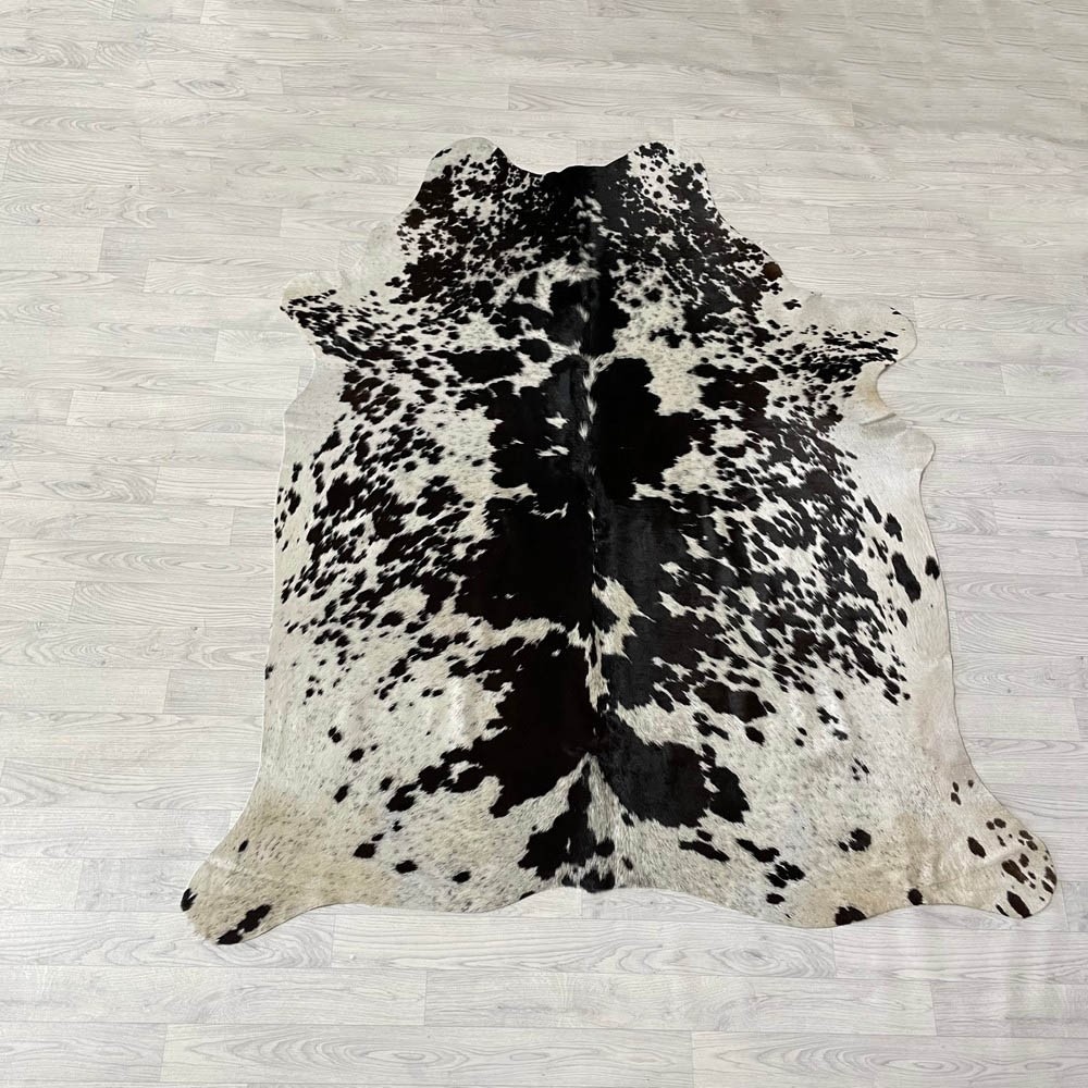 Lederstore Koeienhuid zwart creme wit SP 210x175cm M/L