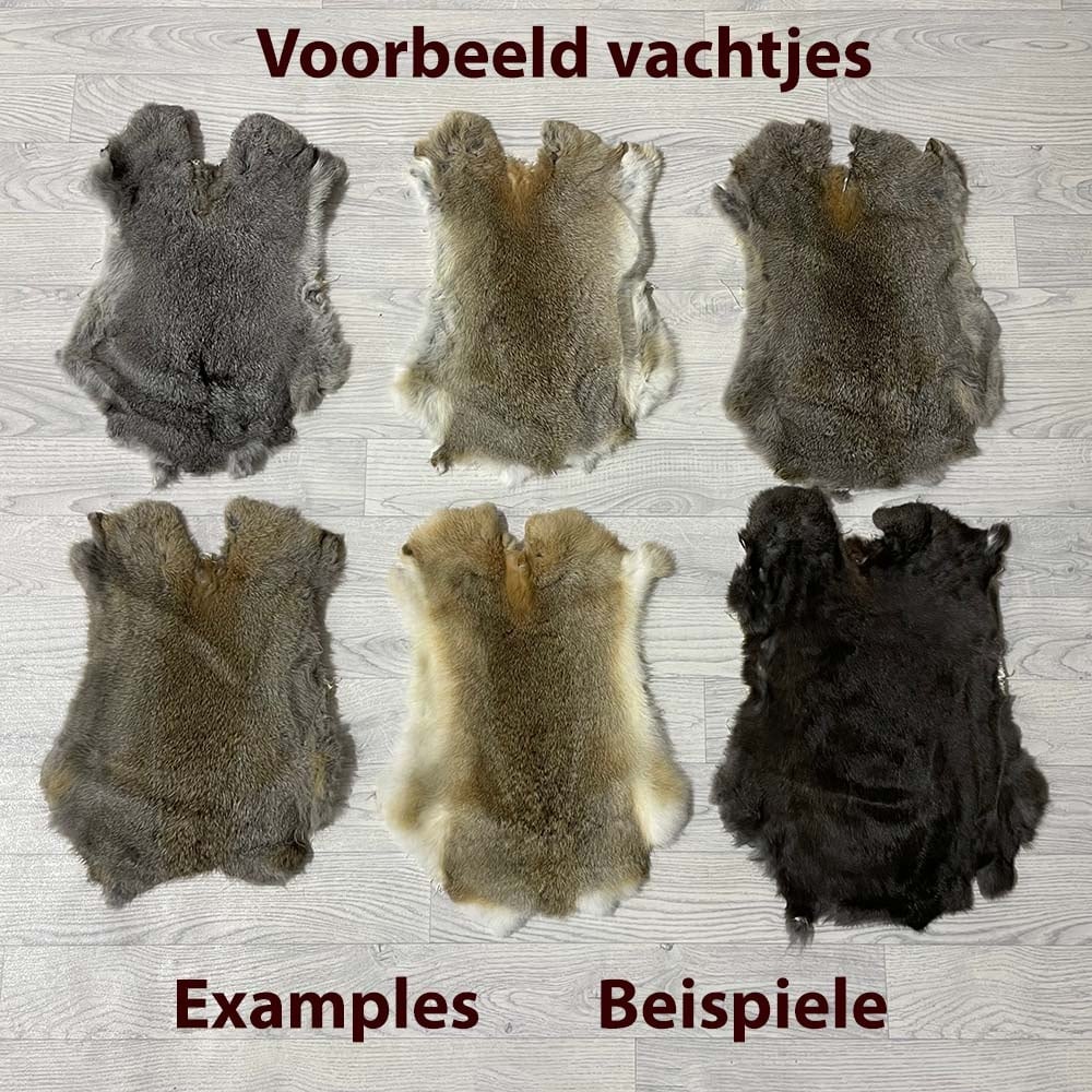 Lederstore Konijnenvachten B-keus mix