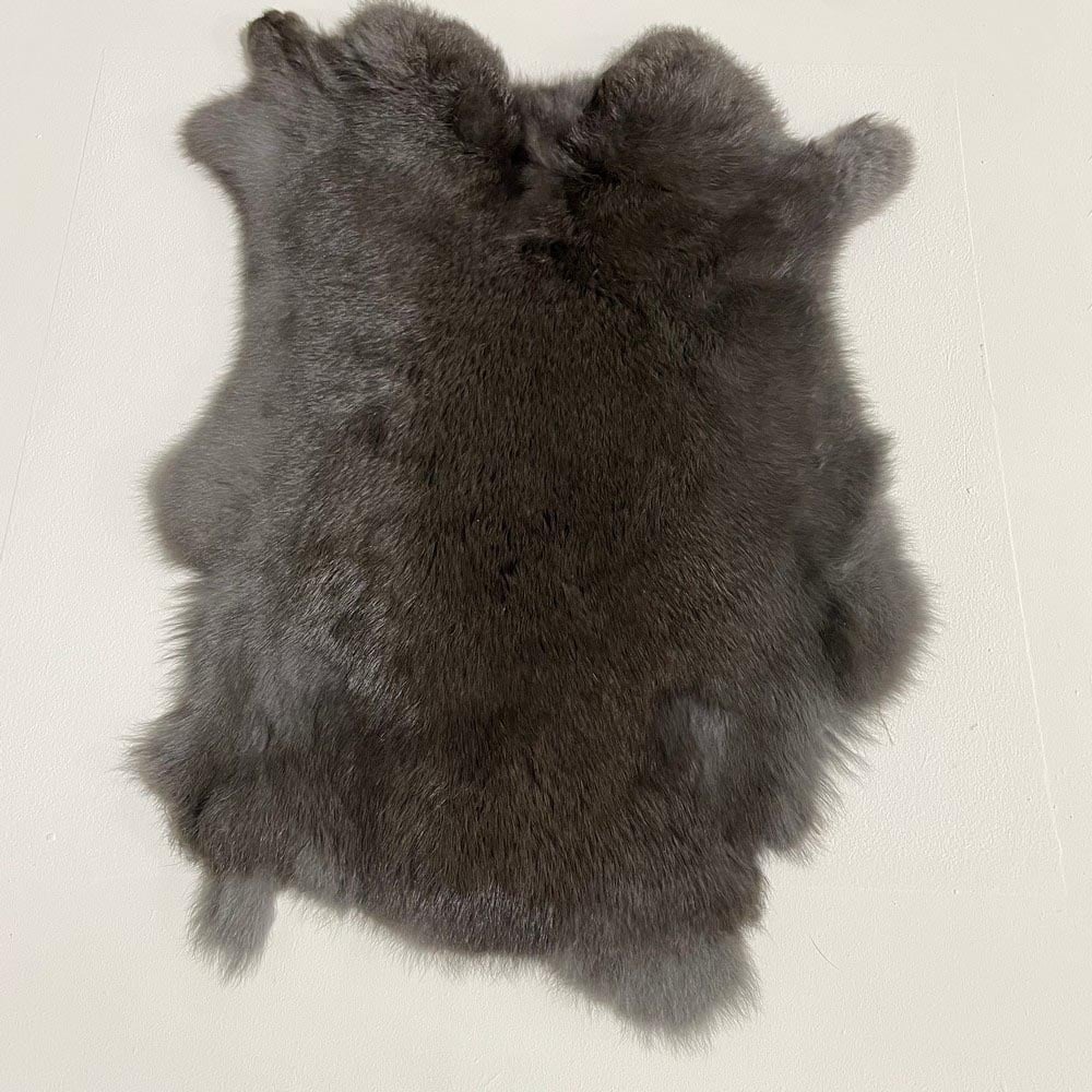Lederstore Konijnenvacht donker bruin 50x35cm