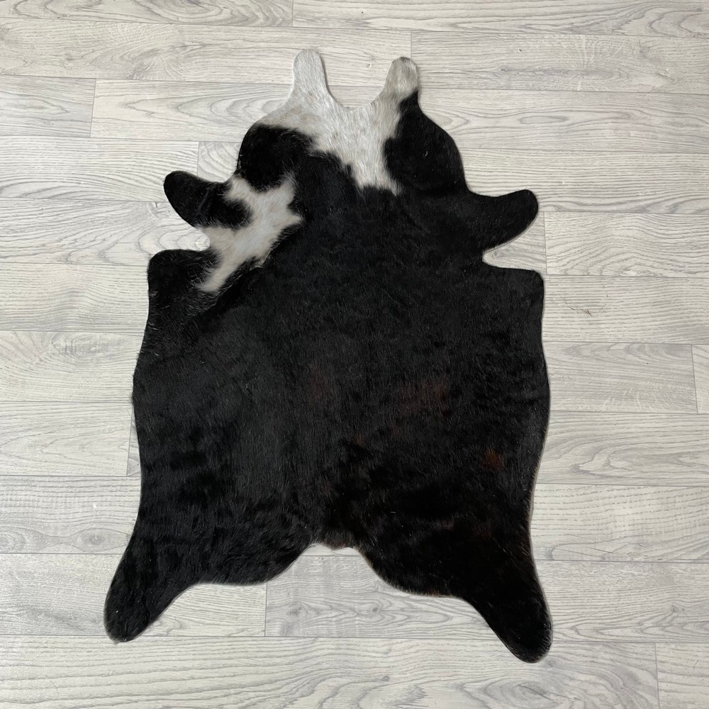 Lederstore Kleine koeienhuid bruin wit zwart (Normandiër) 90x60cm