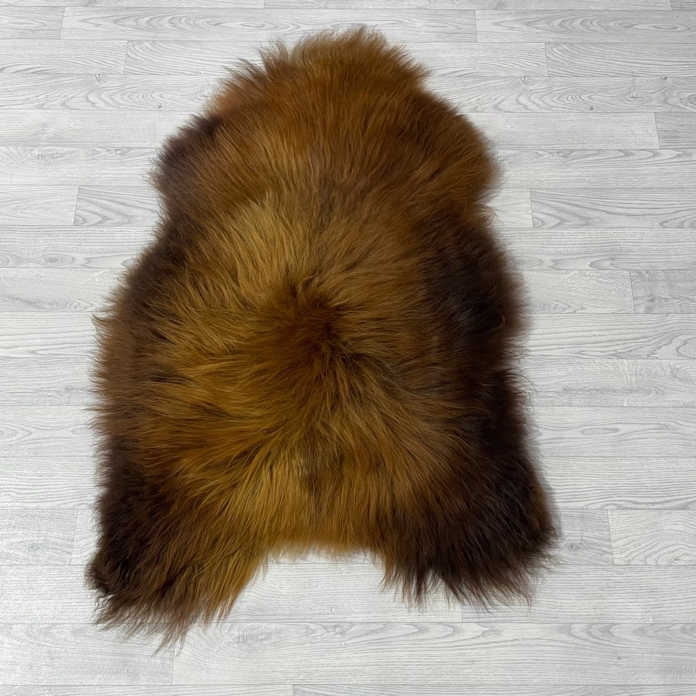 Lederstore IJslander schapenvacht bruin 115x85cm M