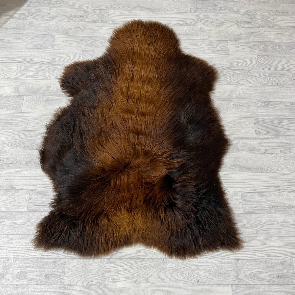 Lederstore IJslander schapenvacht bruin 125x90cm XL