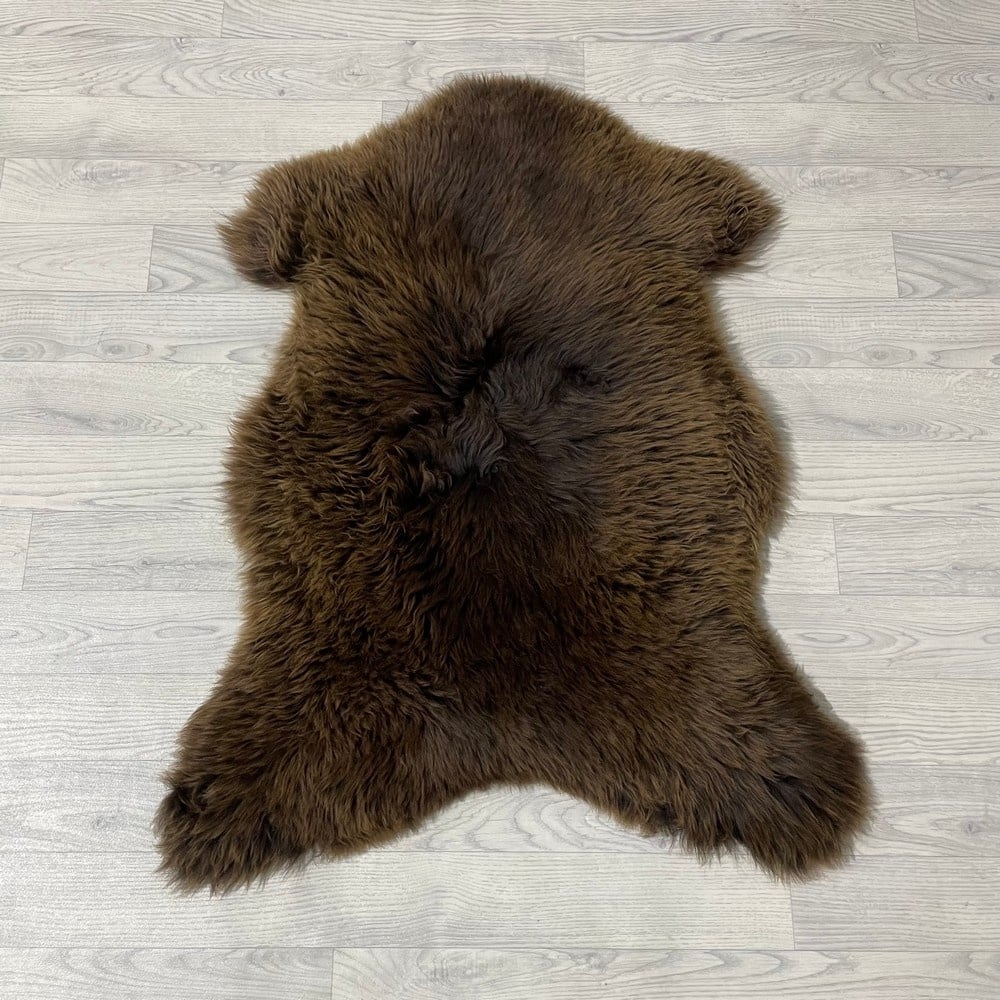 Lederstore Schapenvacht bruin 95x75cm S