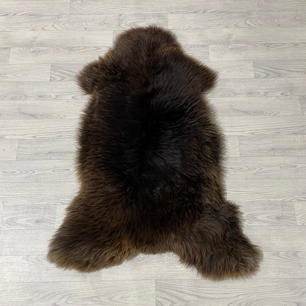 Lederstore Schapenvacht bruin 110x75cm M