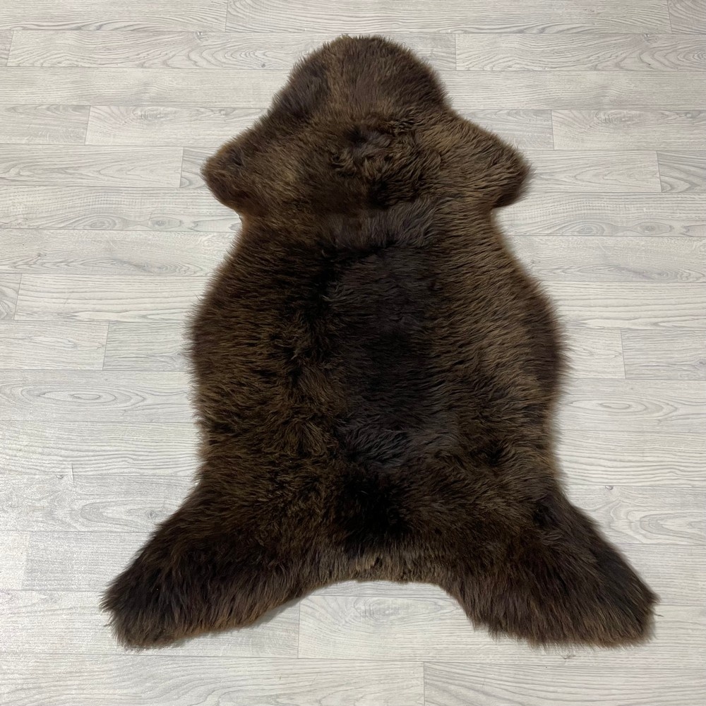 Lederstore Schapenvacht bruin 115x90cm M