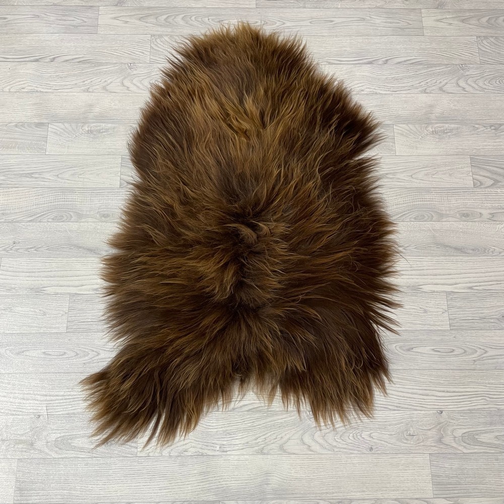 Lederstore IJslander schapenvacht bruin 110x70cm M