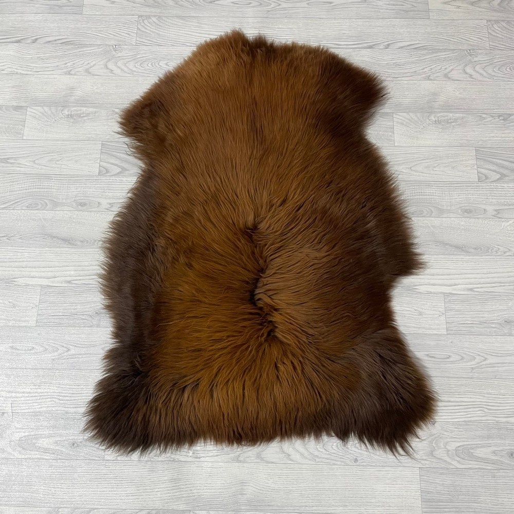 Lederstore Schapenvacht Scandinavian bruin 105x75cm M