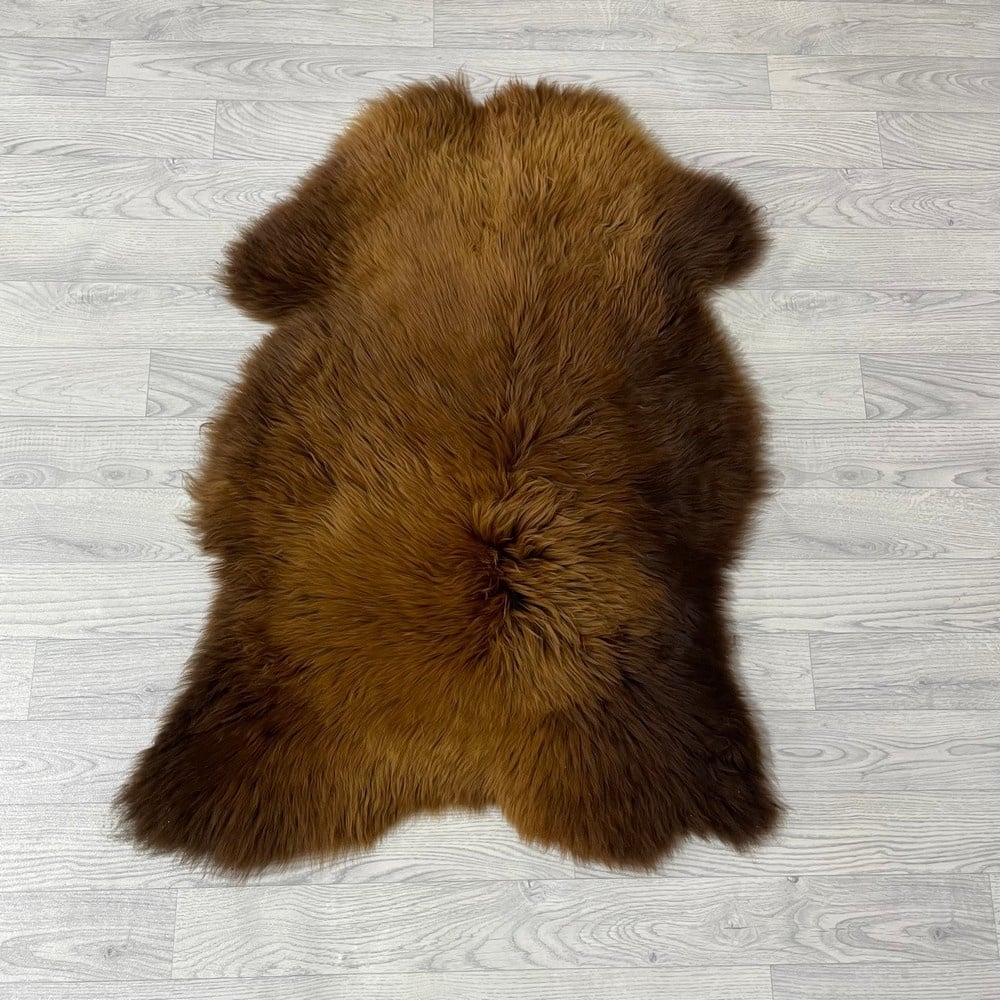 Lederstore Schapenvacht Scandinavian bruin 105x75cm M