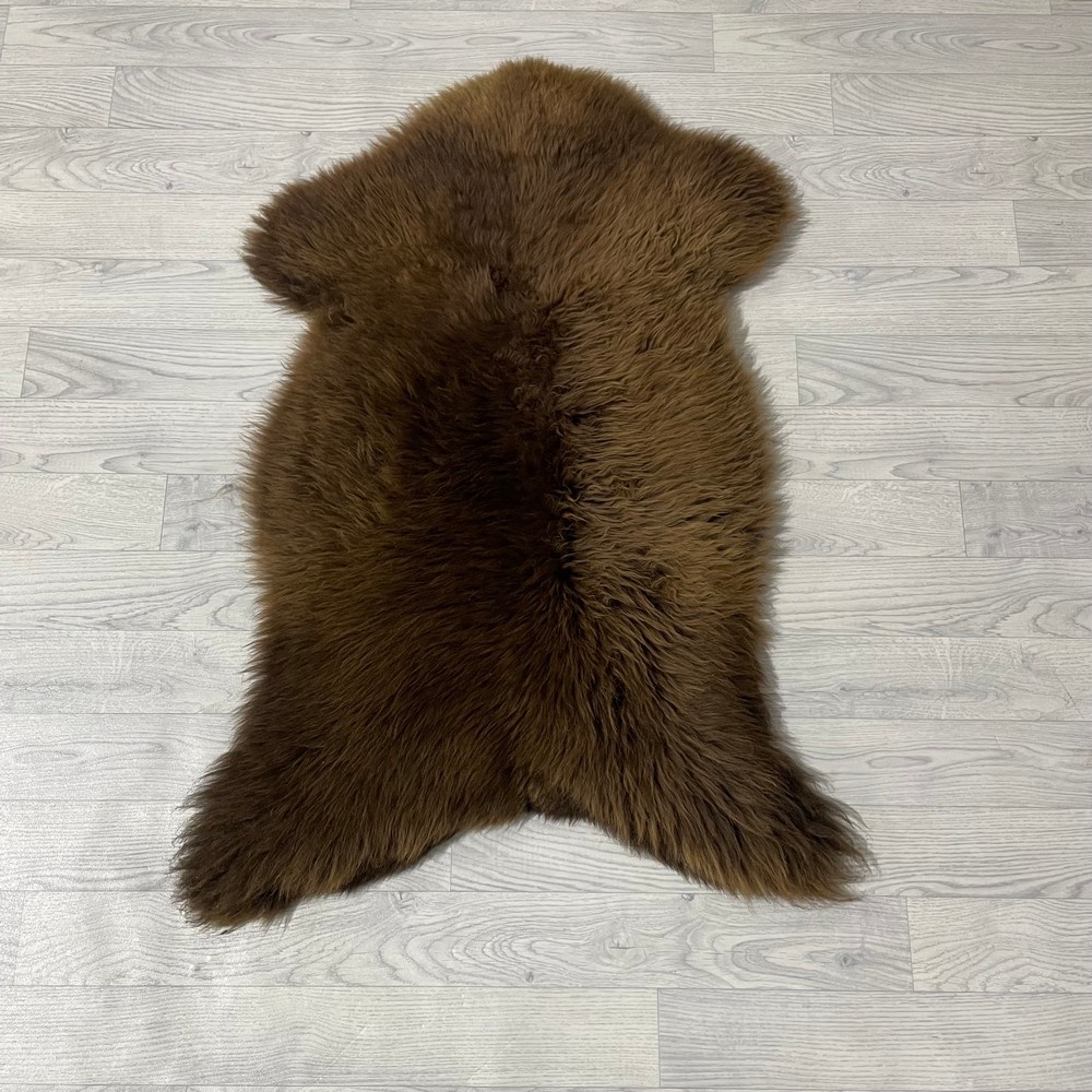 Lederstore Schapenvacht bruin 105x70cm M