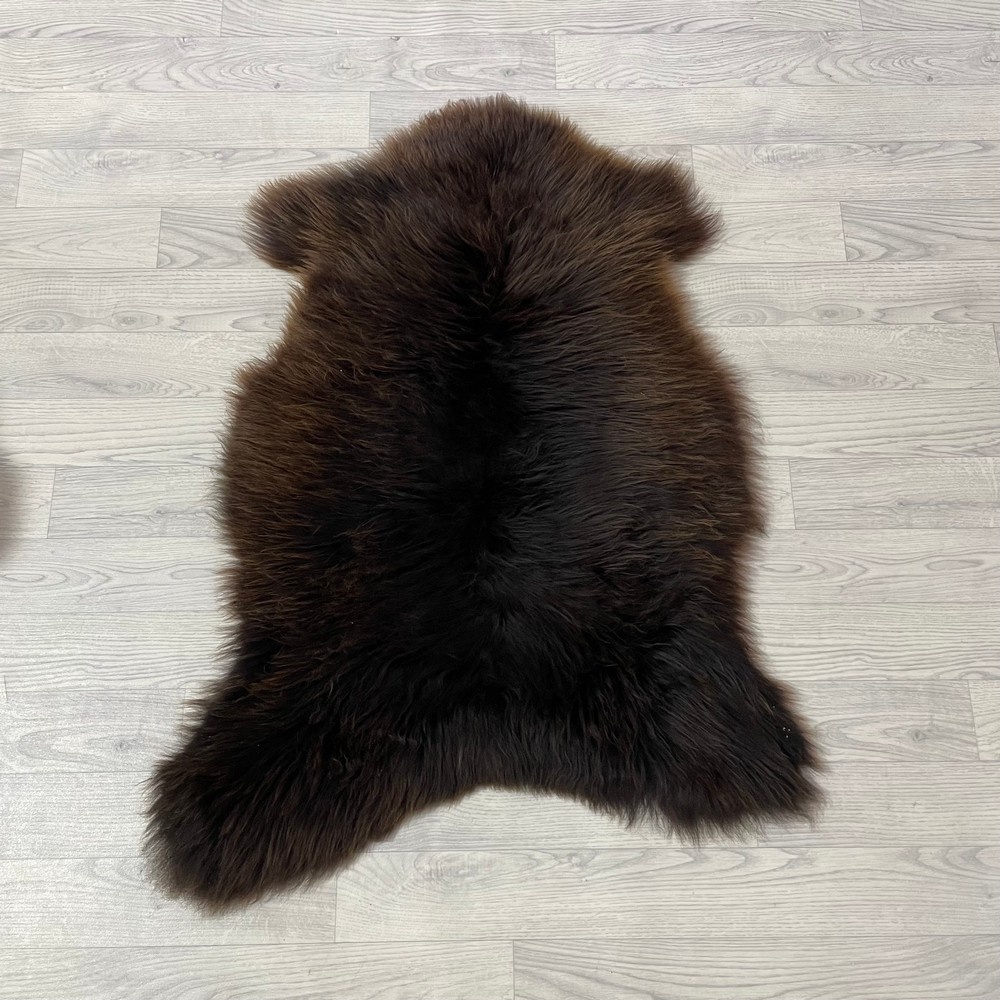 Lederstore Schapenvacht bruin 100x75cm