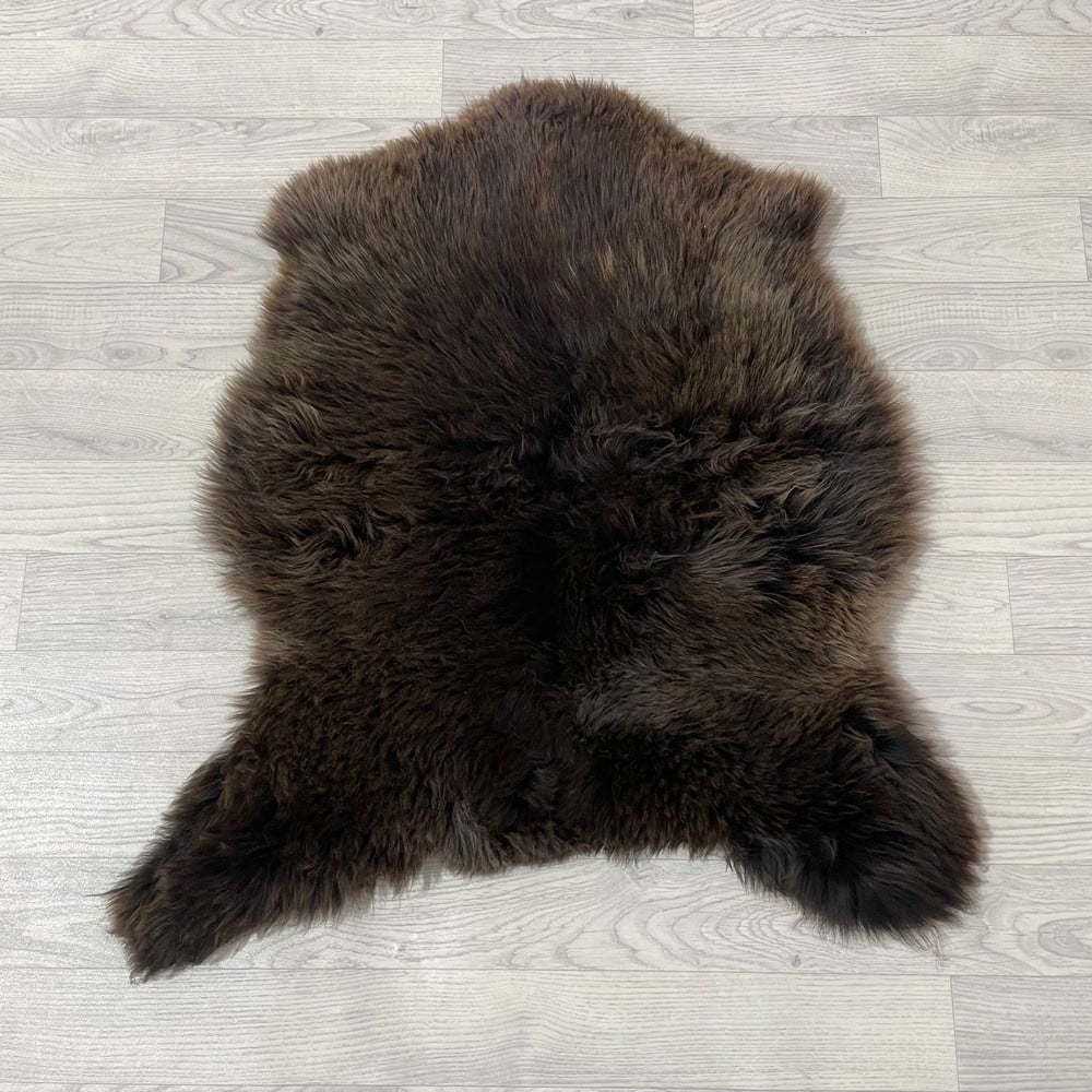 Lederstore Schapenvacht bruin 85x80cm