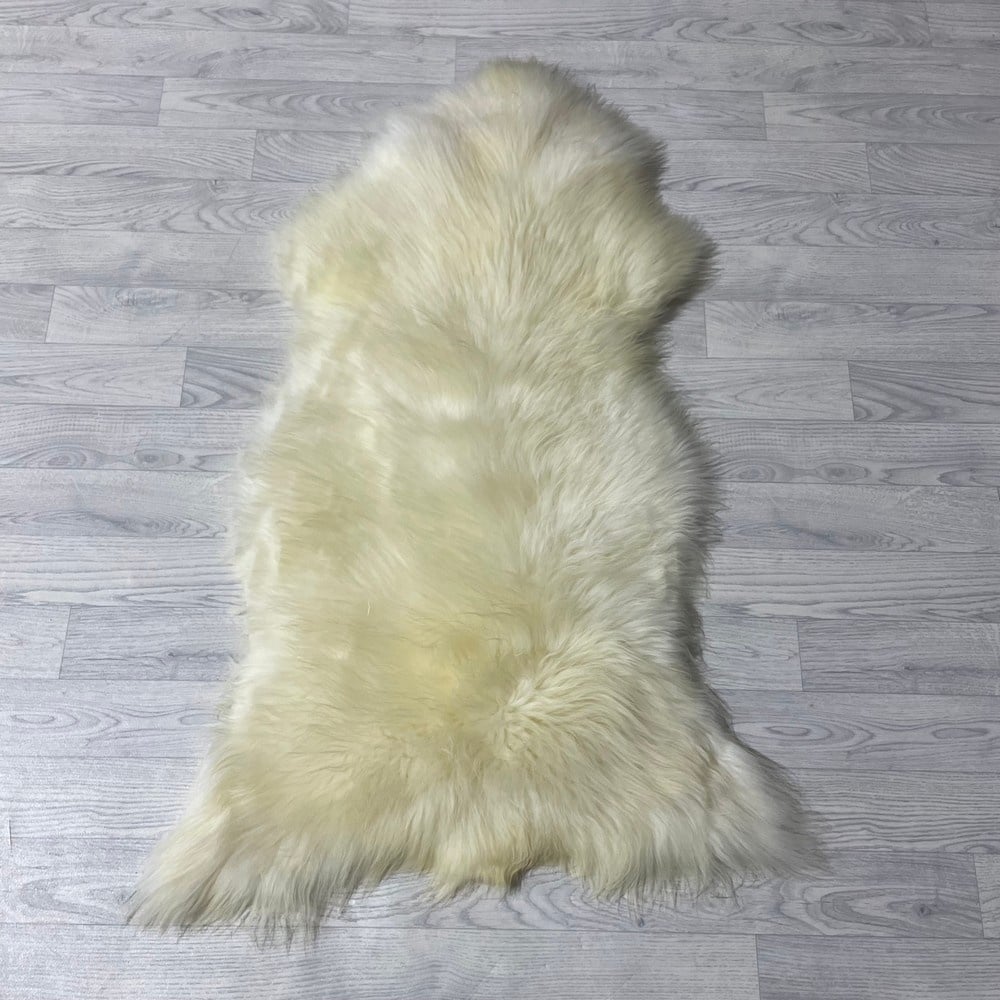 Lederstore Schapenvacht wit creme 125x75cm XL