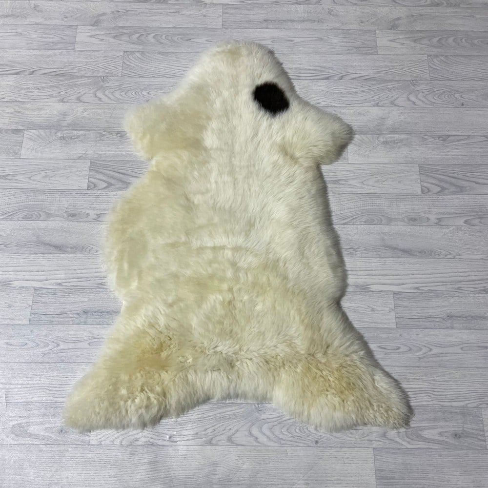 Lederstore Schapenvacht creme bruin 115x80cm M