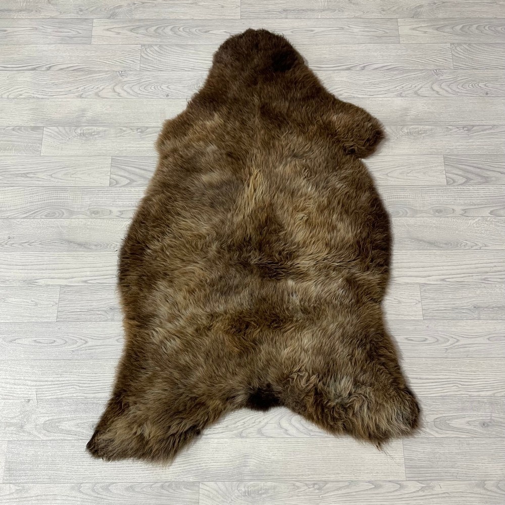 Lederstore Schapenvacht bruin 125x80cm XL