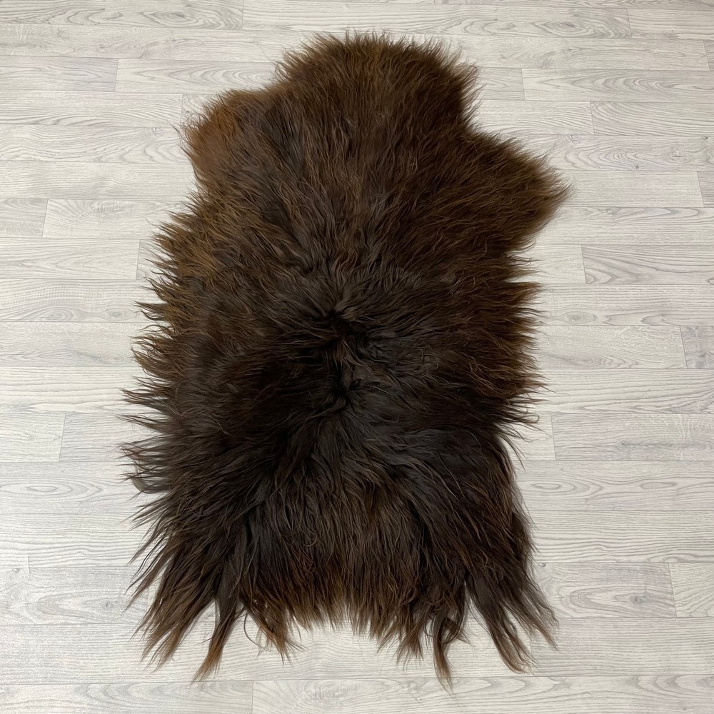 Lederstore Schapenvacht bruin 130x75cm XXL