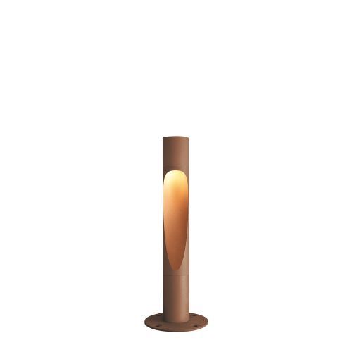 Louis Poulsen Flindt Bollard 800 Vloerlamp - 3000K Grondanker - Bruin