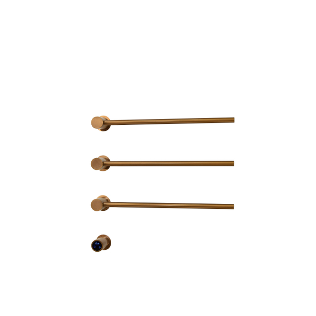 Rosani THREE Elektrische Handdoekradiator - 52x54x13cm - 30watt - geborstel koper SW1381760