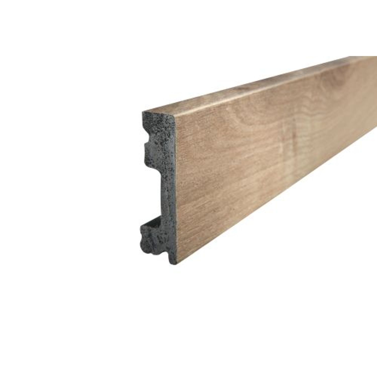 Maclean Products Mac Lean Hoge Plint Madeira - Kunststof - 200cm - 15x50mm