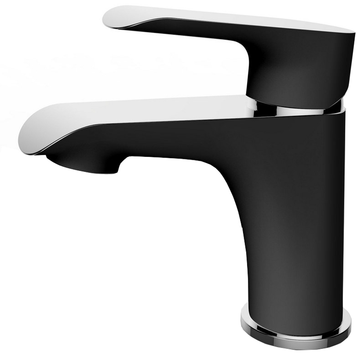 Xellanz Tarma Eenhendel Wastafelkraan - Laag - Zwart/Chroom