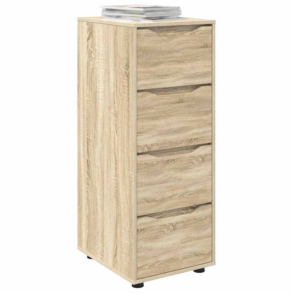 vidaXL Opbergkast Sonoma Eiken 40 x 48 x 105 cm Bewerkt hout