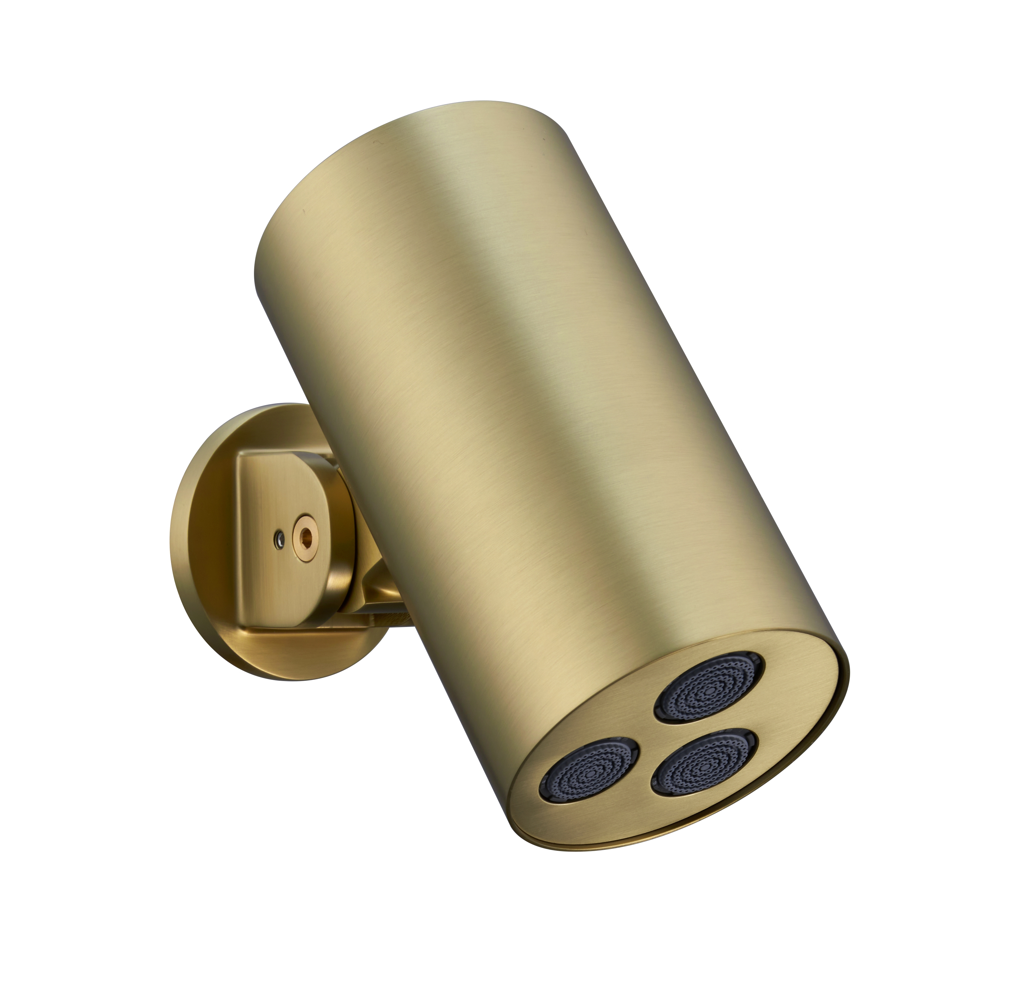 Boss & Wessing Hoofddouche BWS Sensa Cilinder Muur Geborsteld Goud PVD