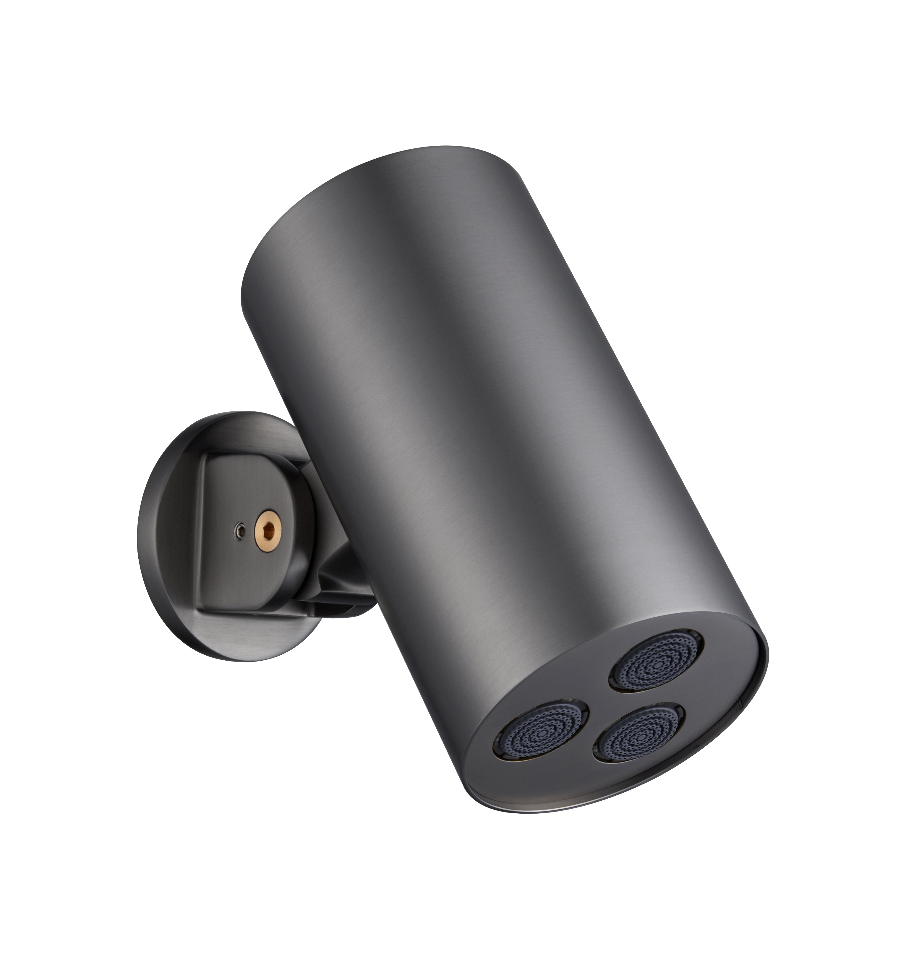 Boss & Wessing Hoofddouche BWS Sensa Cilinder Muurmontage Gunmetal PVD