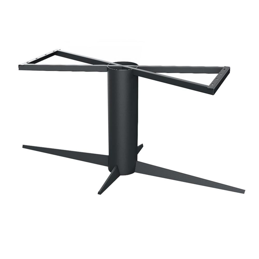 Furniture Legs Europe Stalen tafelonderstel zwart kolom 140 bij 78 cm en hoogte 73 cm