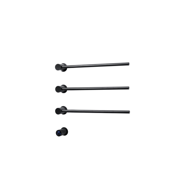 Rosani THREE Elektrische Handdoekradiator - 52x54x13cm - 30watt - zwart mat SW1381754