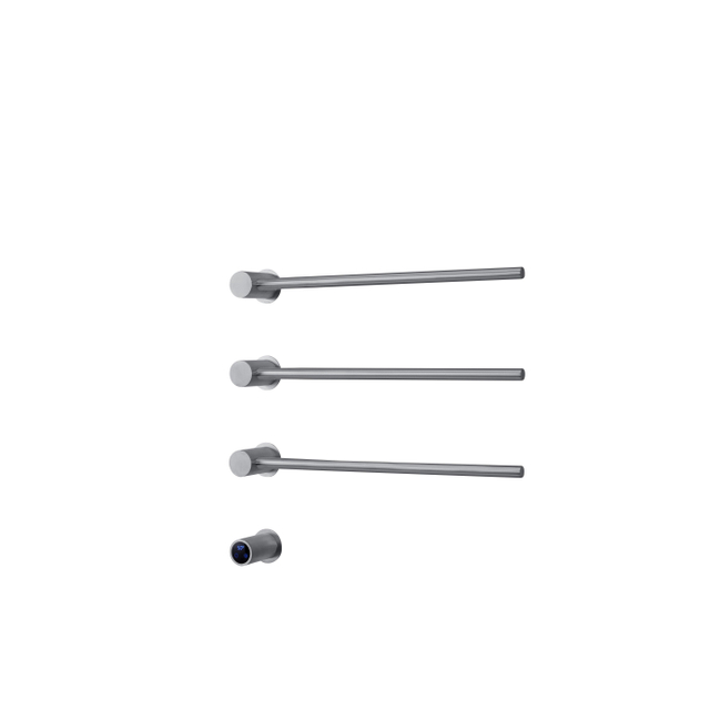 Rosani THREE Elektrische Handdoekradiator - 52x54x13cm - 30watt - geborsteld RVS SW1381756