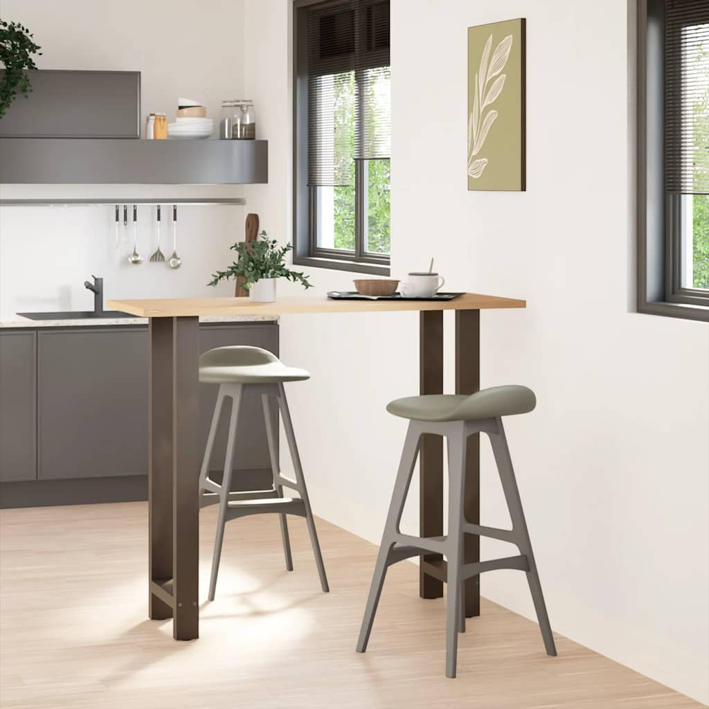 vidaXL Bartafelpoten 2 st 40x(110-111) cm staal naturel